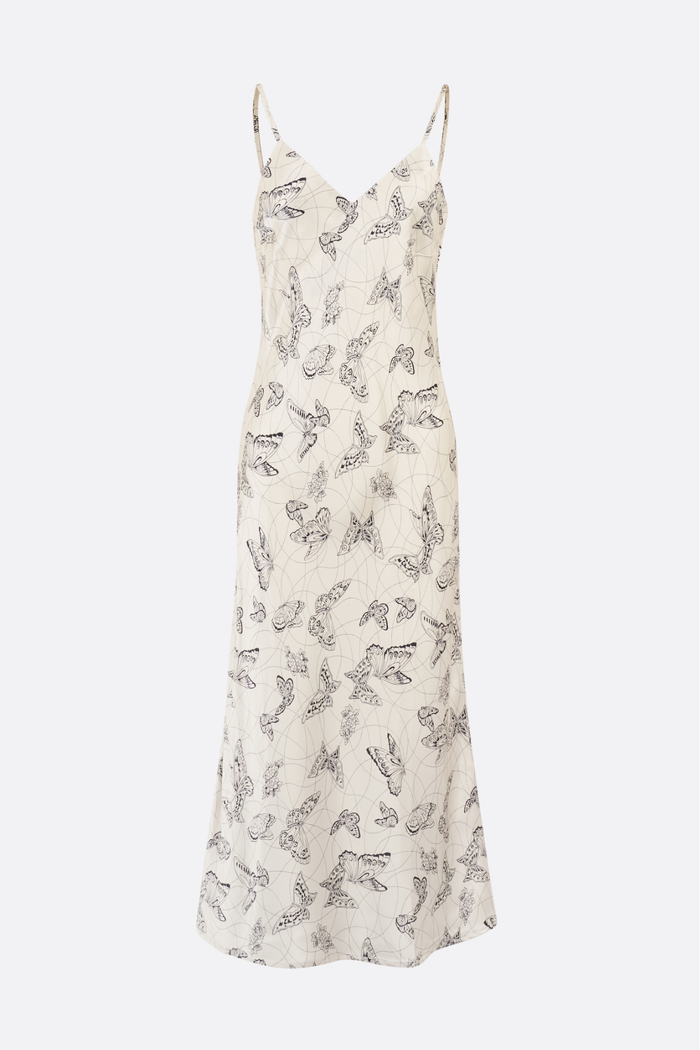 DORA SILK MIDI SLIP DRESS
