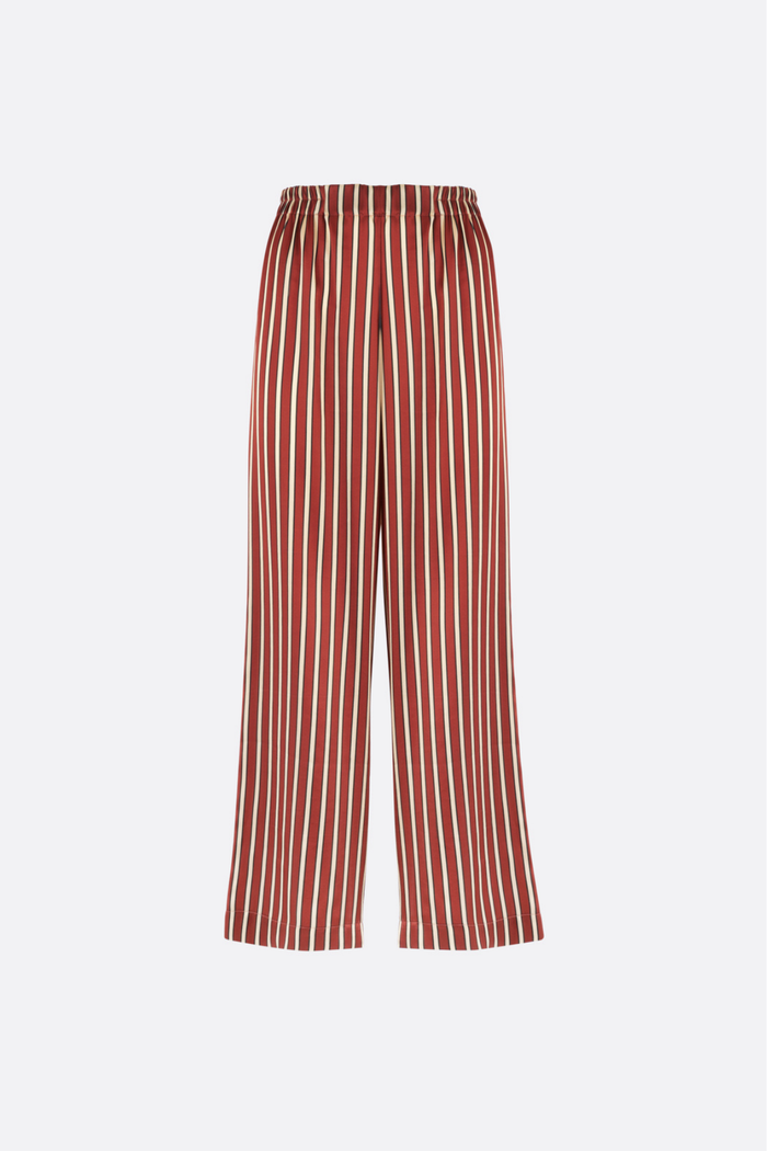 SERENA MAROON SILK PJ SET