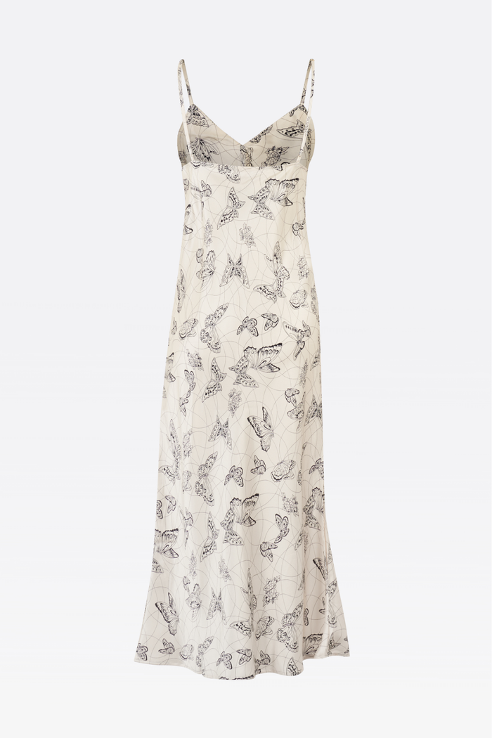 DORA SILK MIDI SLIP DRESS
