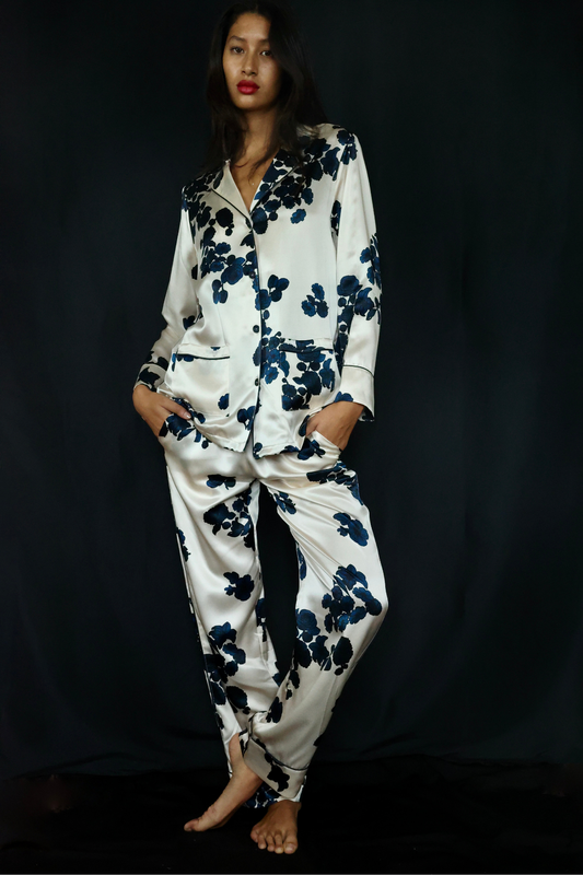 PHOEBE MORNING GLOW SILK PJ SET