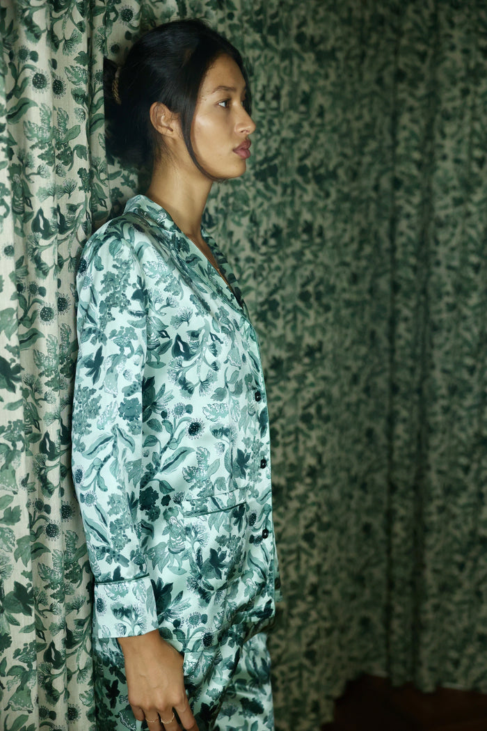 PHOEBE BASKET OF HOPE SILK PJ SET