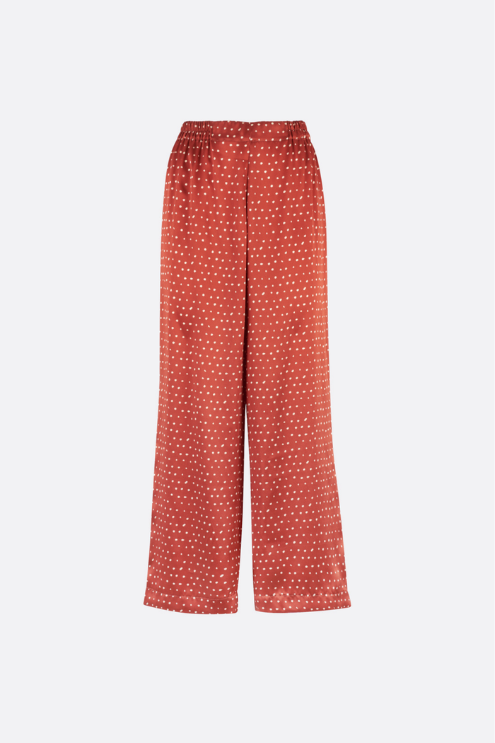 SERENA RUST SILK PJ SET