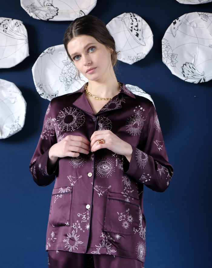 PHOEBE VOYAGE SILK PJ SET