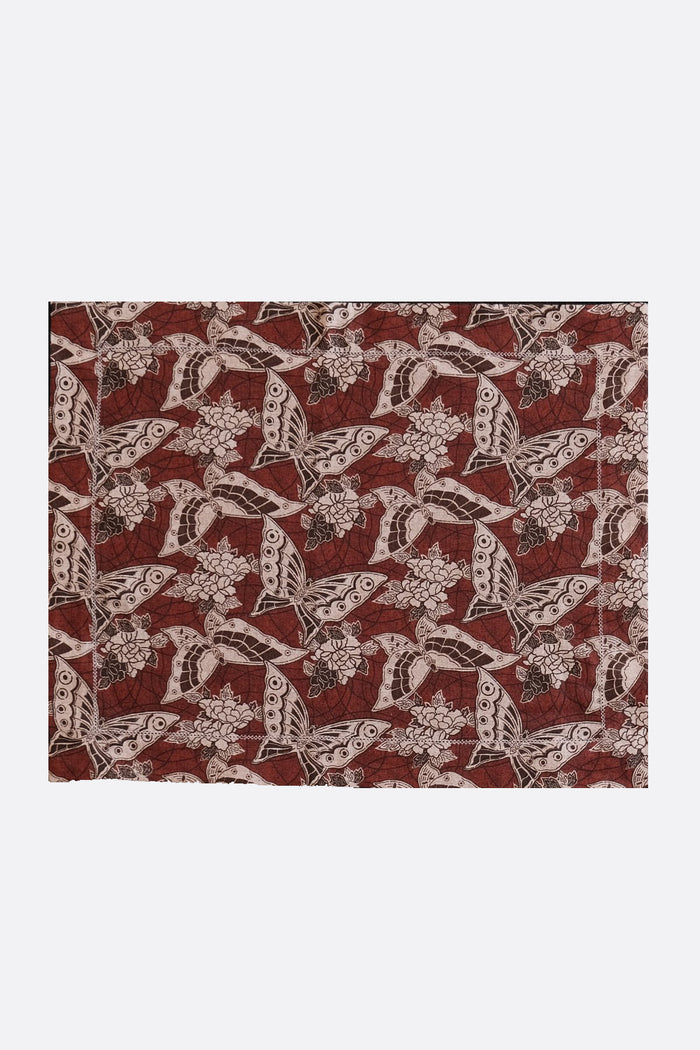SET OF TWO PRINTED LINEN PLACEMATS