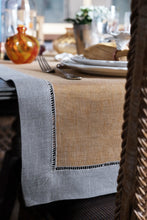 yellow linen table runner