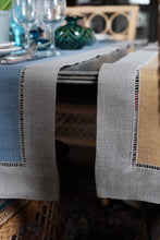 yellow linen table runner