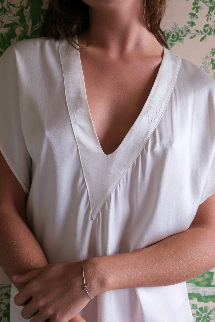 ANNIE SILK SHORT NIGHTDRESS