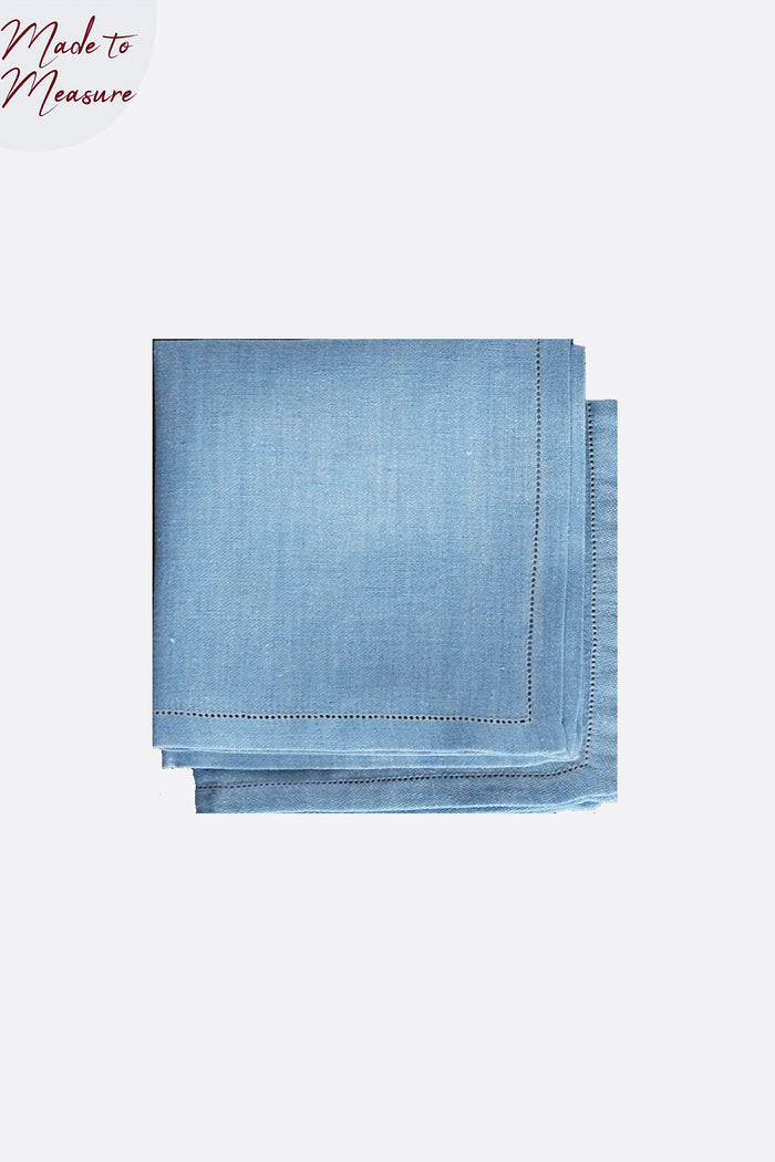 SET OF TWO JACQUARD LINEN NAPKINS