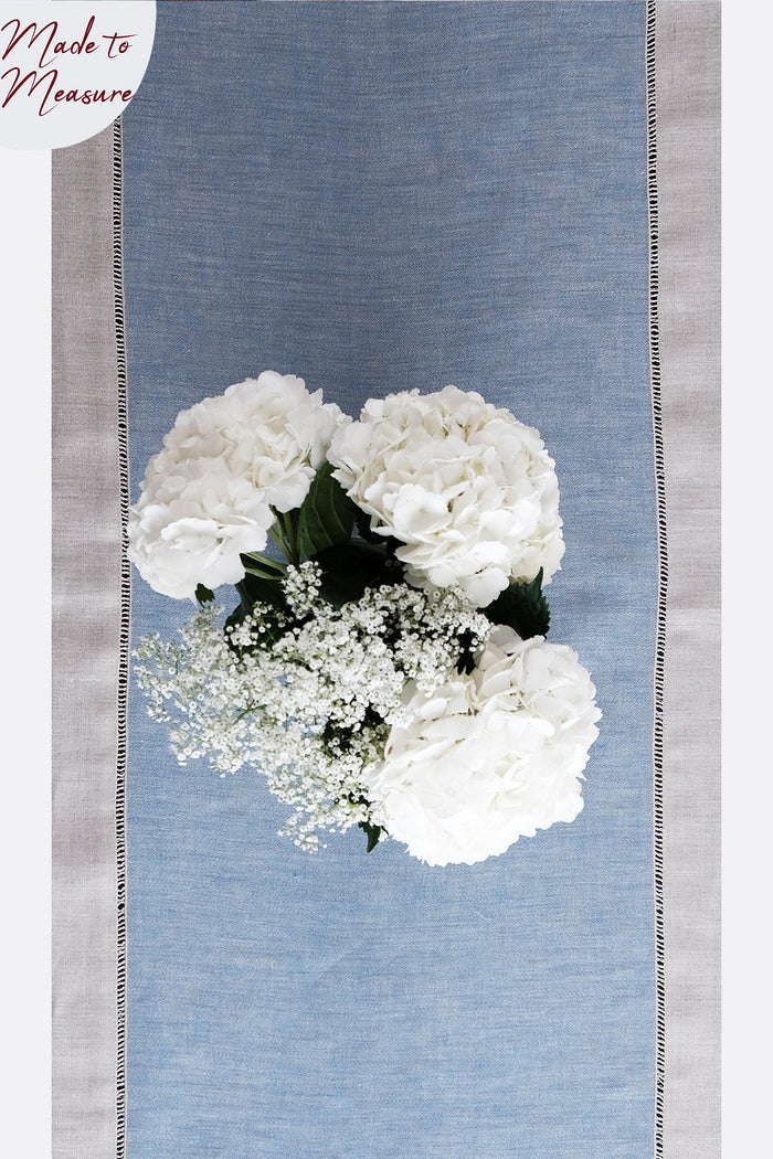 JACQUARD LINEN TABLE RUNNER