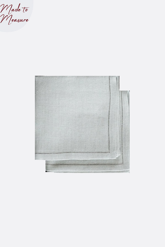 SET OF TWO JACQUARD LINEN NAPKINS