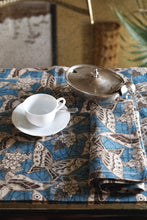 SET OF TWO PRINTED LINEN PLACEMATS