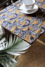 SET OF TWO PRINTED LINEN PLACEMATS