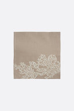 SET OF TWO BLOCK PRINTED LINEN PLACEMATS & NAPKINS