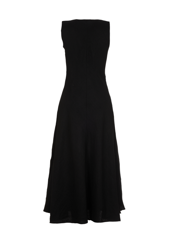MIRA CASHMERE MAXI SLIP DRESS BLACK INK