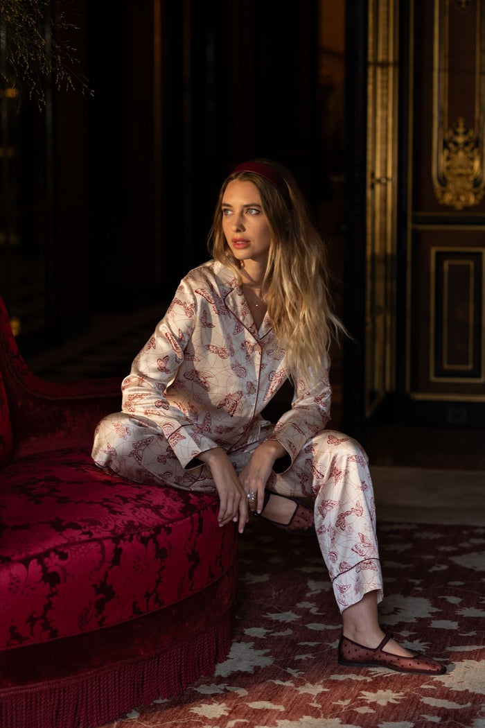"SUITE 504" SILK PJ SET