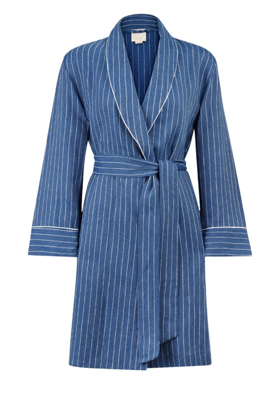 ALIX LINEN SHORT ROBE -  Archive