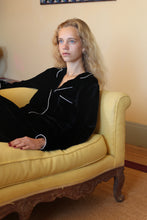 BEA VELVET PYJAMA SET BLACK INK