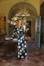 LUNA SILK ROBE NOCTURNAL MAGNOLIA
