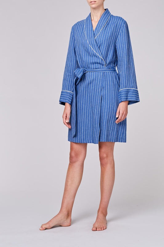 ALIX LINEN SHORT ROBE -  Archive