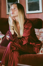 EVA SILK PYJAMA SET CABERNET