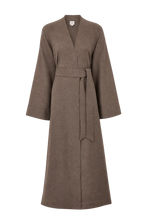 LUNA WOOL AND CASHMERE FLANNEL ROBE BEIGE PRE-ORDER