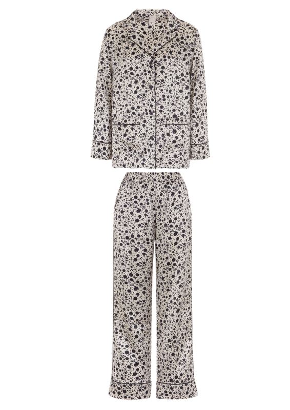 PHOEBE POIS LUNAIRE SILK PJ SET CLOUD