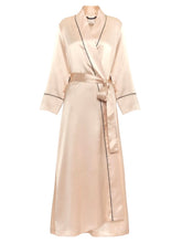 JADE SILK MAXI ROBE ROSY LATTE