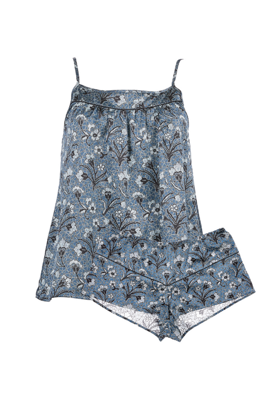 COCO SILK CAMI SET IN FLORAL PRINT