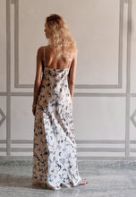 NYX MAXI CAMI SILK SLIP DRESS CHINOISERIE