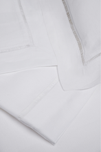 ‘BACCHETTA’ TRIM WHITE LINEN DUVET COVER