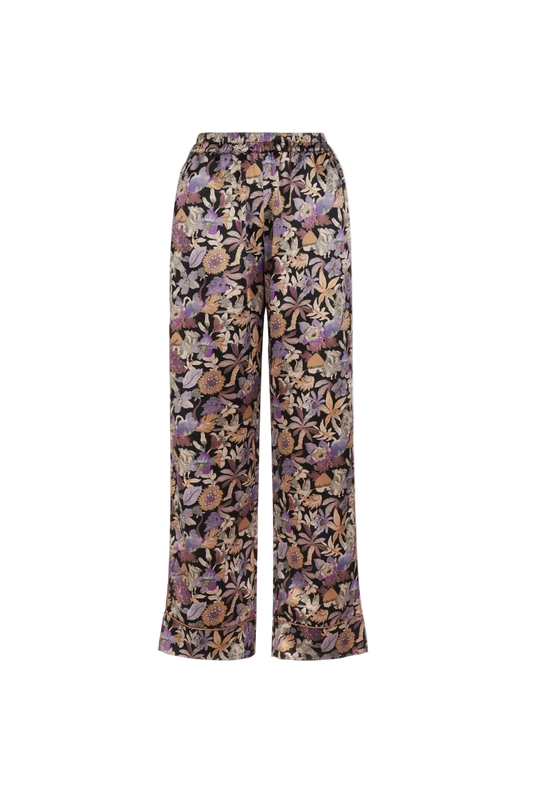 PHOEBE BIRDS OF PARADISE SILK PJ SET