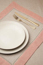 SET OF TWO JACQUARD LINEN PLACEMATS