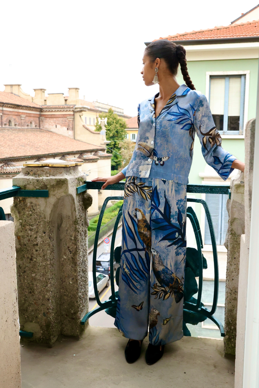 SERENA PARROT SILK PJ SET