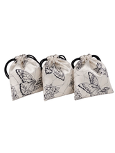 SET OF 3 FLORA DANCING BUTTERFLIES LAVENDER BAGS