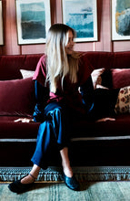 EVA SILK PYJAMA SET MIDNIGHT BLUE