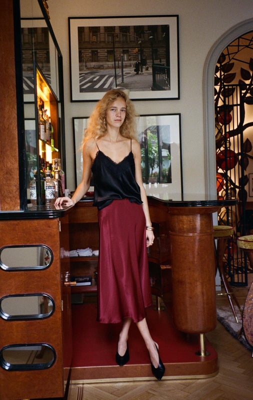ALLEGRA CAMI LACE TOP BLACK INK PRE-ORDER