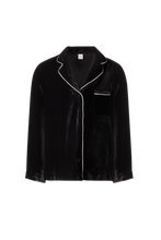 BEA VELVET PYJAMA SET BLACK INK