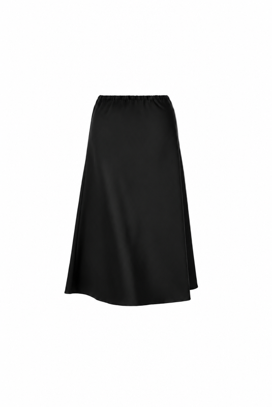 ELEANOR SKIRT SILK BLACK INK - PRE ORDER