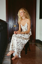 NYX MAXI CAMI SILK SLIP DRESS CHINOISERIE