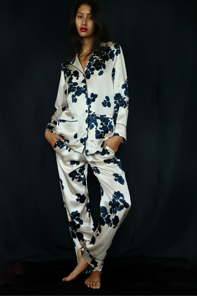 PHOEBE MORNING GLOW SILK PJ SET