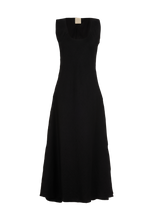 MIRA CASHMERE MAXI SLIP DRESS BLACK INK