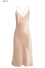 NICO SILK MIDI SLIP DRESS
