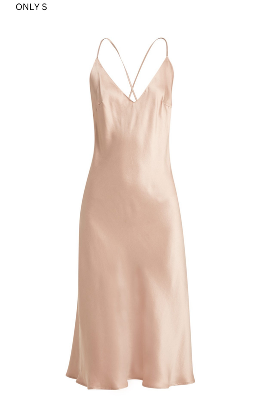 NICO SILK MIDI SLIP DRESS - Archive