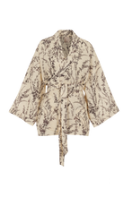 BELLA FLOWER MEADOW MOKA KIMONO