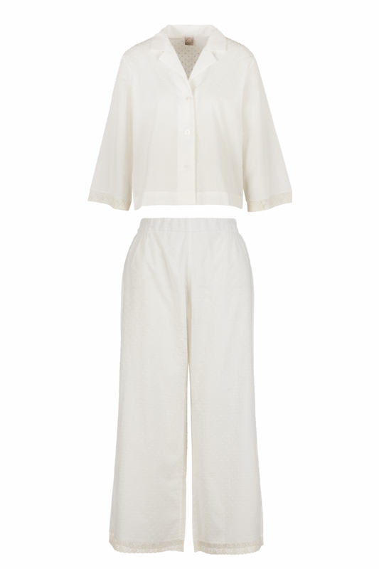 ISABELLA COTTON PLUMETIL LONG PYJAMA SET