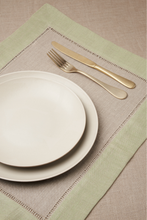 SET OF TWO JACQUARD LINEN PLACEMATS