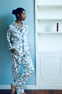 PHOEBE ORIENTAL PAISLEY SILK PJ SET