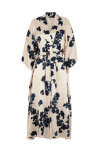 CELESTE MORNING GLOW SILK KAFTAN DRESS