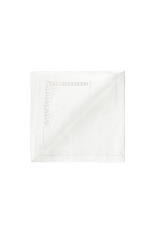 SET OF TWO ‘BACCHETTA’ TRIM LINEN NAPKINS