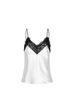 ALLEGRA SILK CAMI LACE TOP SNOW PRE-ORDER